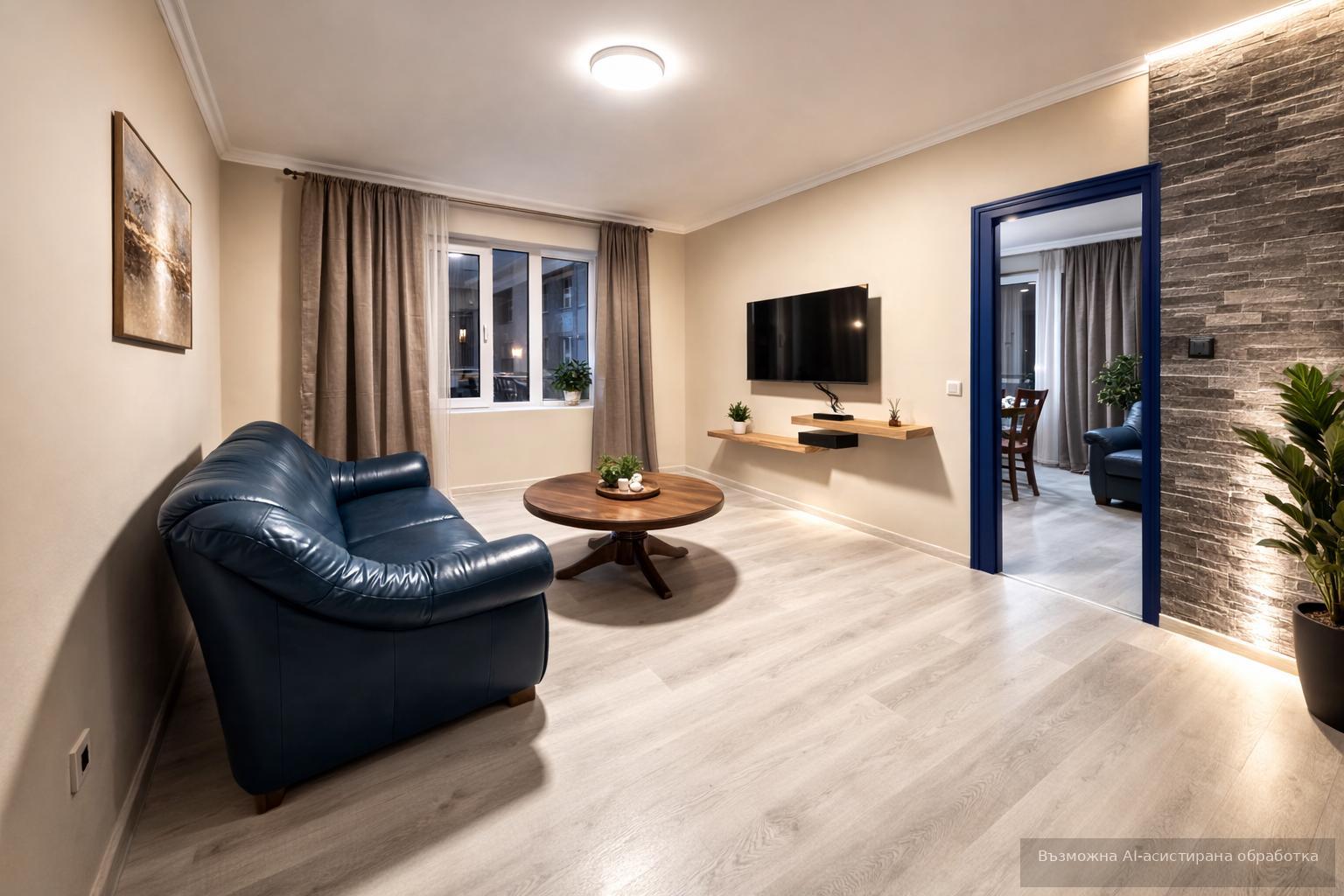 Тристаен апартамент под наем в Център