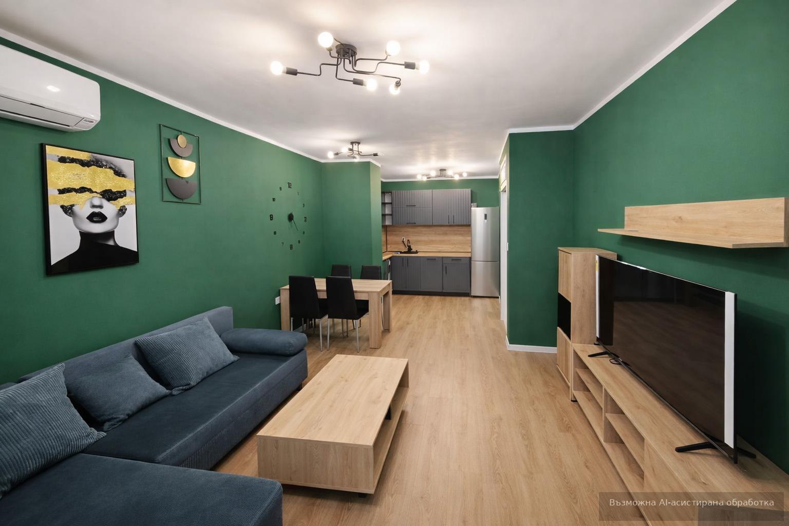 Двустаен апартамент под наем в жк. Тракия