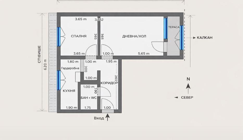Двустаен панелен апартамент в ж.к Изгрев