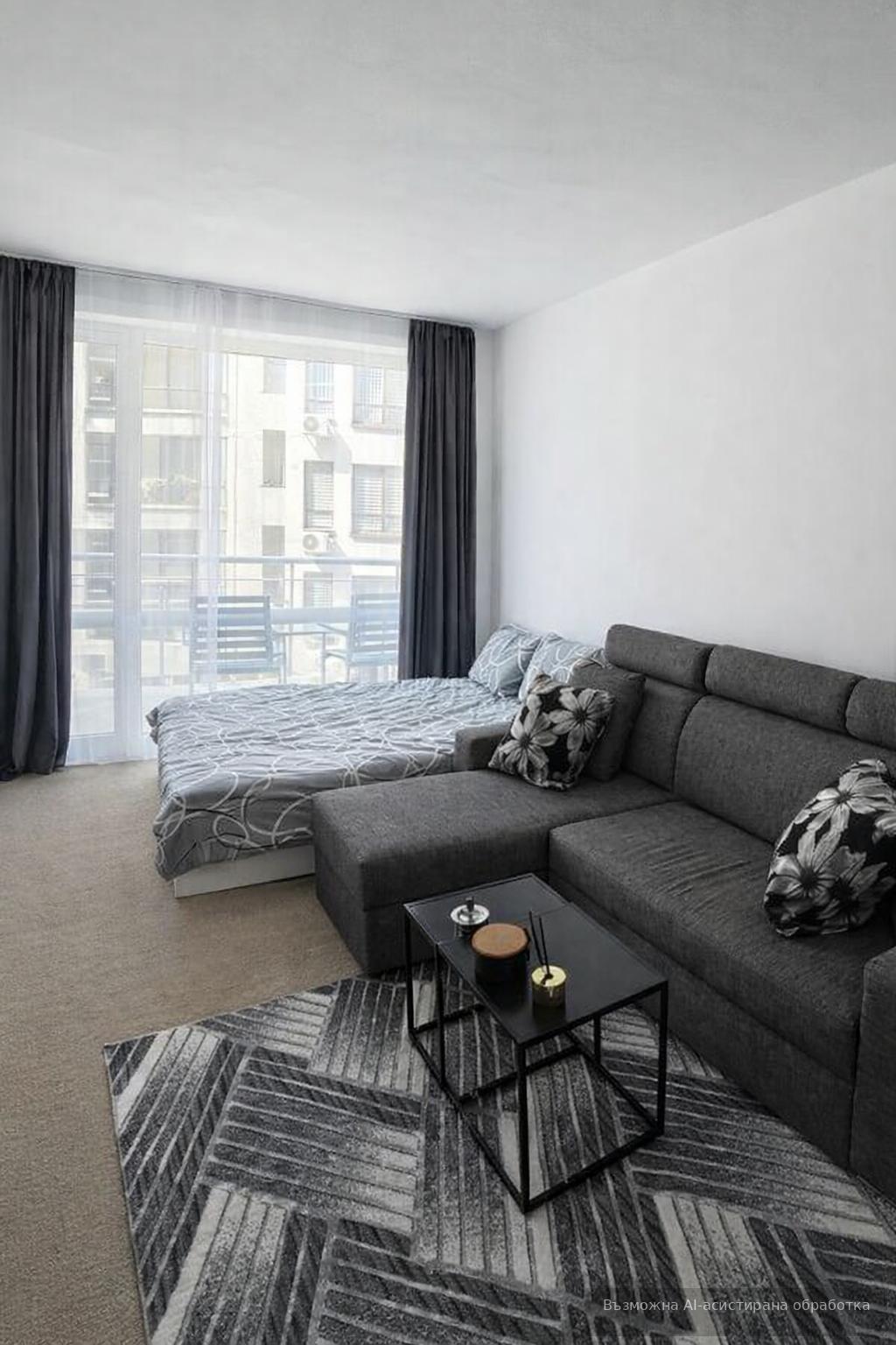 Studio in a gated complex with a swimming pool, Sarafovo district